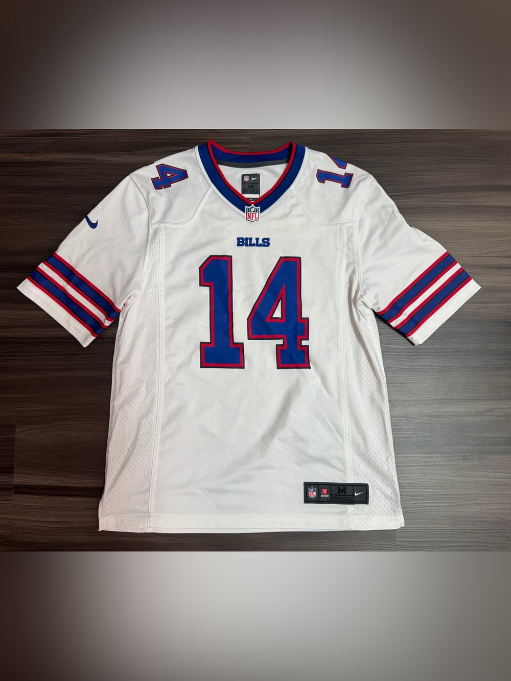 Nike Sammy Watkins #14 Buffalo Bills NFL On Field Game Away Jersey Men Medium